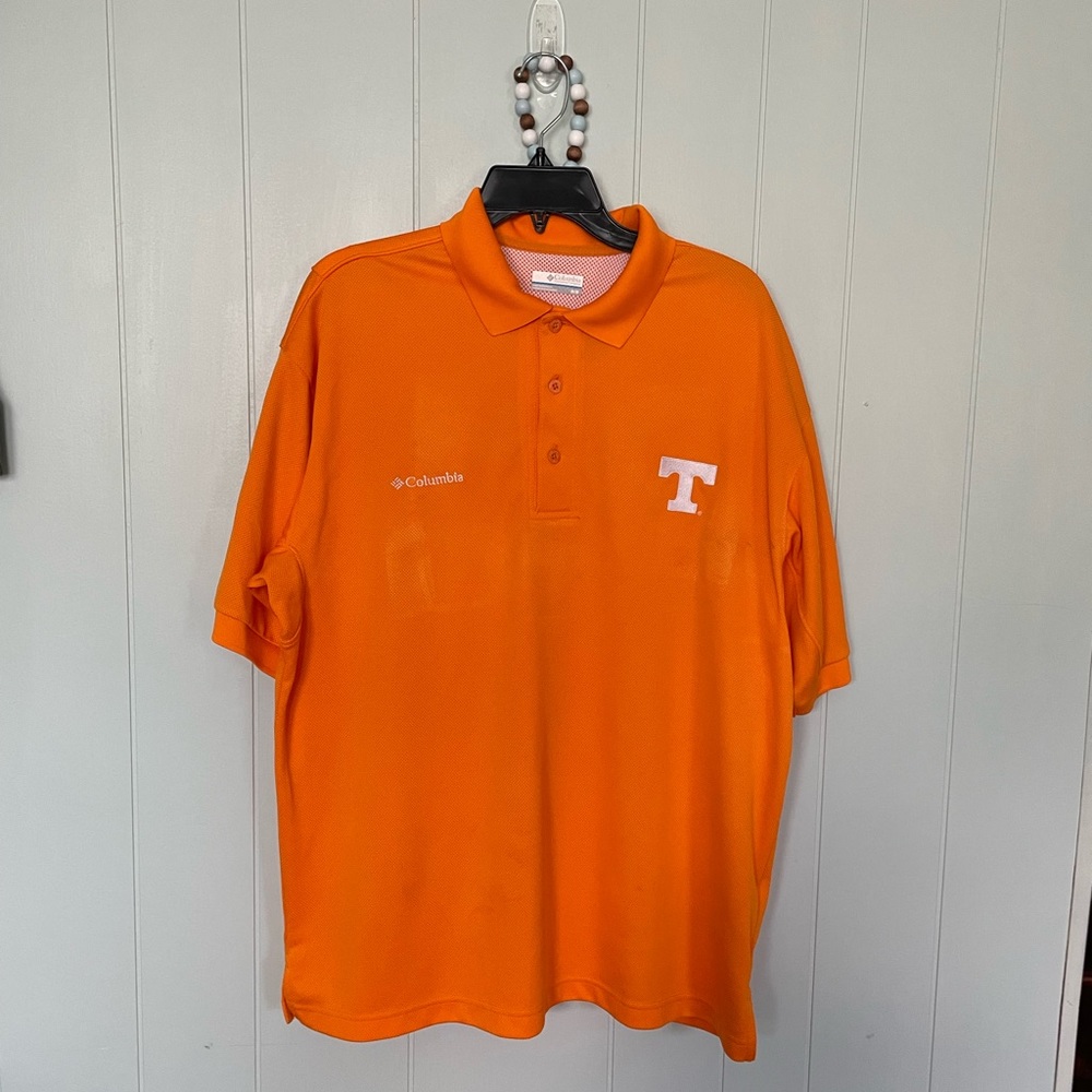 Men’s Orange Columbia PFG Tennessee Vols Polo size M